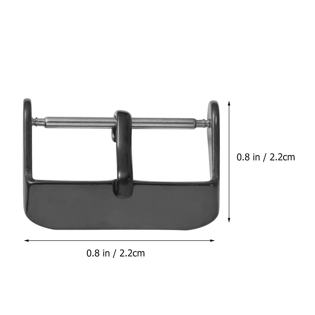 

5pcs Watchband Clasp Stainless Steel Durable Practical Simple Design Fits Most Watch Straps Silicone Electronic