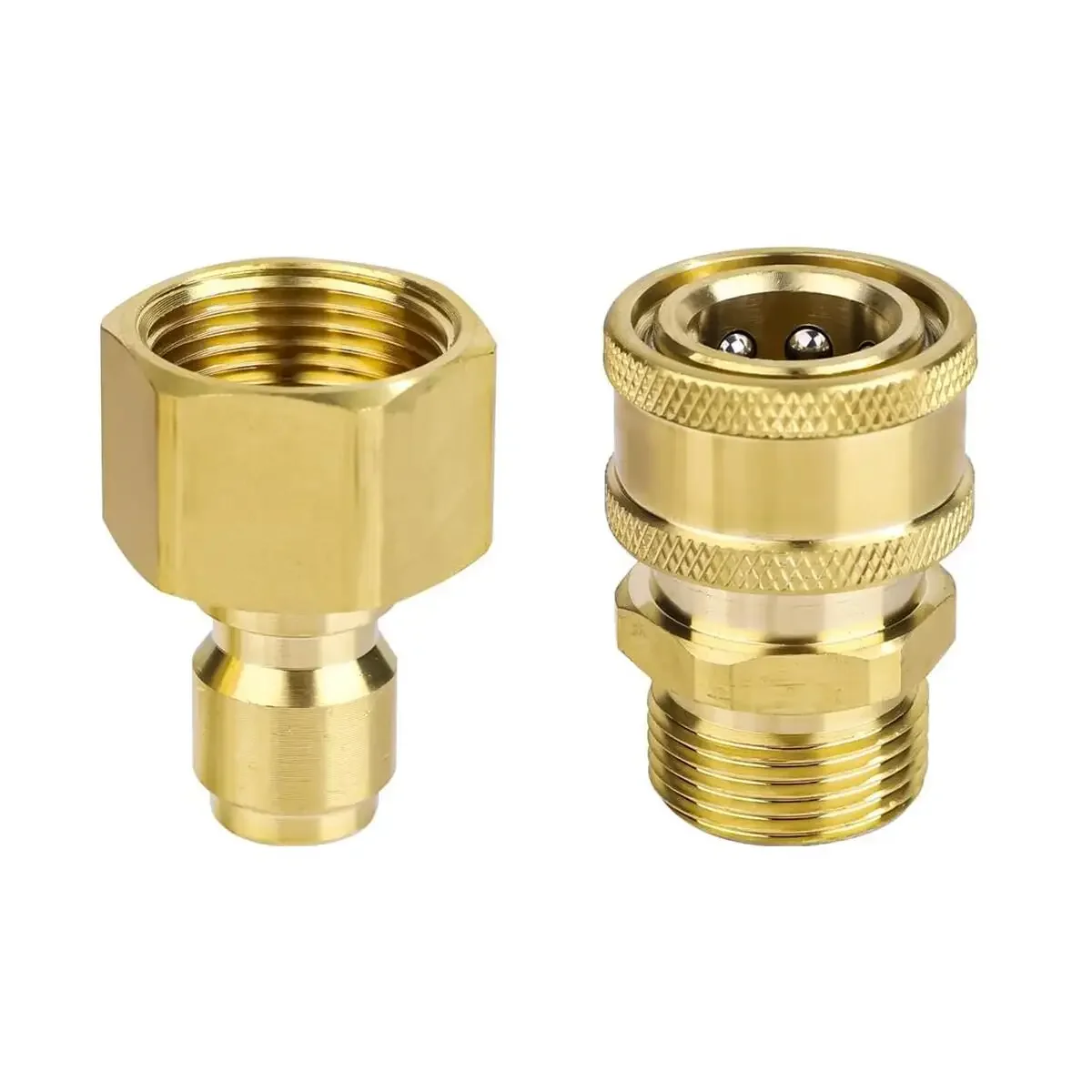 Bico para Lavadora de Alta Pressão com Conector Rápido de 1/4" e Adaptador de Rosca Macho/Fêmea G1/4