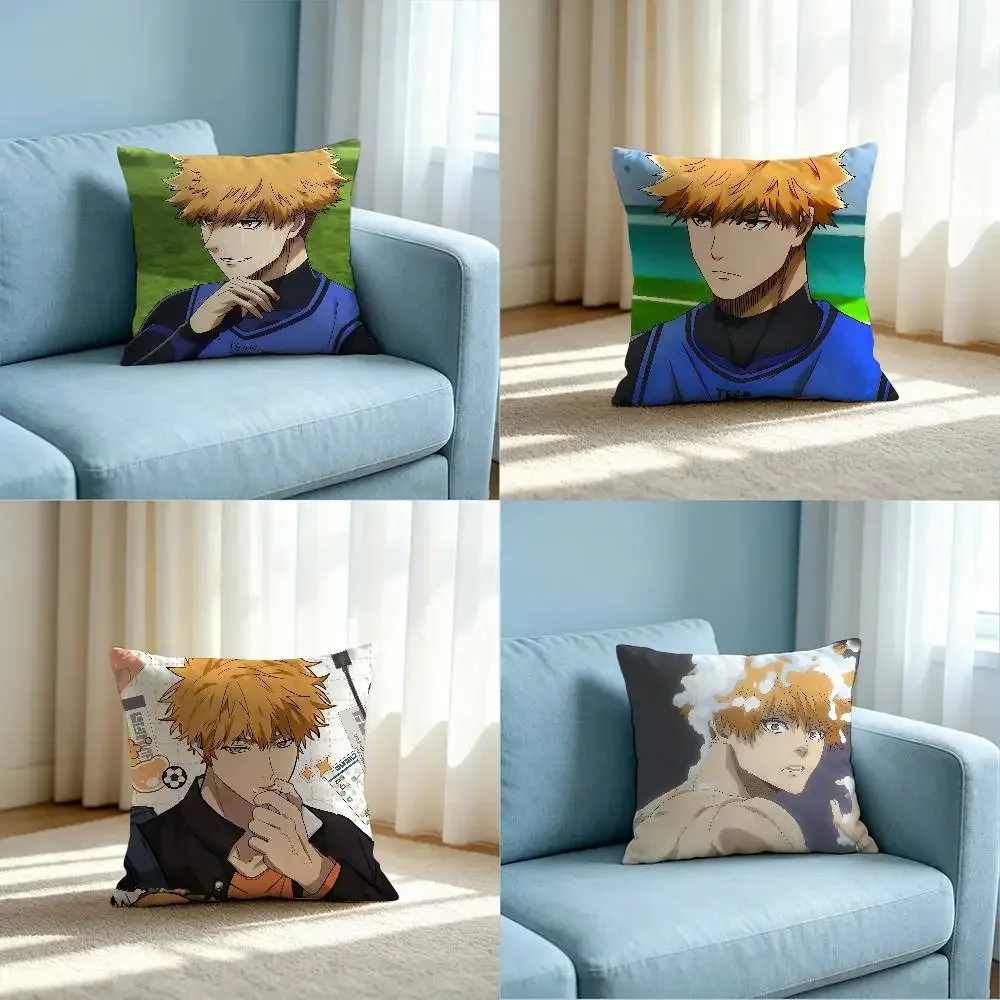 Rensuke Kunigamis Customizable Square Pillowcases, Stylish And Soft, Perfect For Beds, Cars, And Sofas.