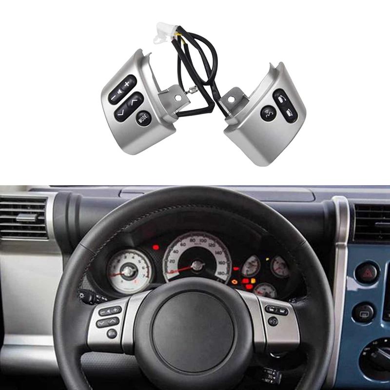 Car Multifunction Steering Wheel Button Switch Phone Volume Button For Toyota FJ Cruiser 2007-2023 84250-35070