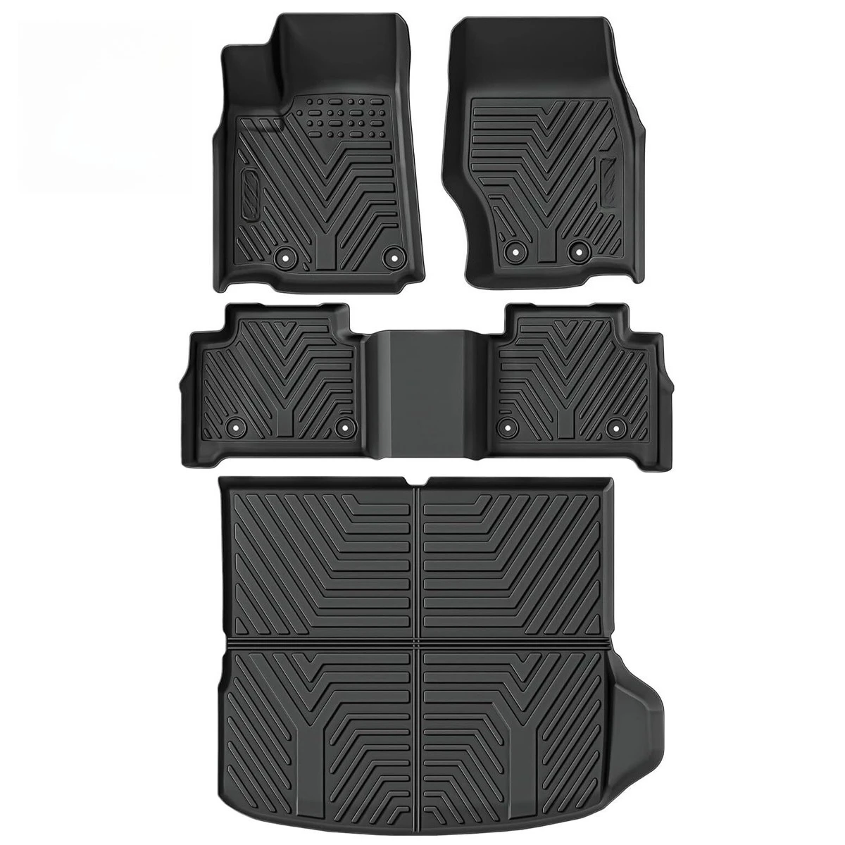 

Комплект 3D-ковриков для пола и багажника для Jeep Grand Cherokee 2022-2025, всепогодный