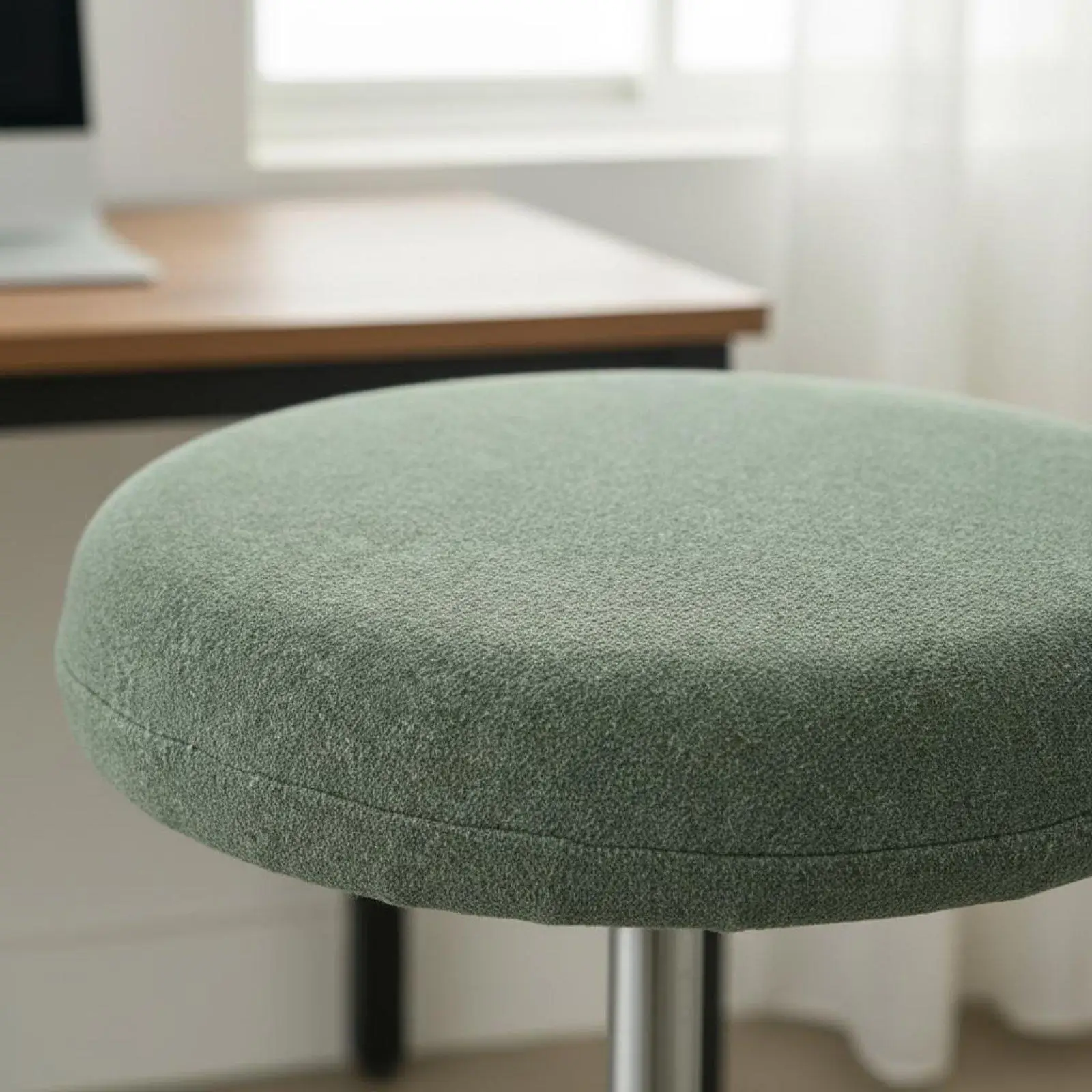Modern Round Stool Cushion Cover Polyester Elastic Seat Protector for Bar Chairs Kitchen Dining Room Sofa Armchair Versatile Use