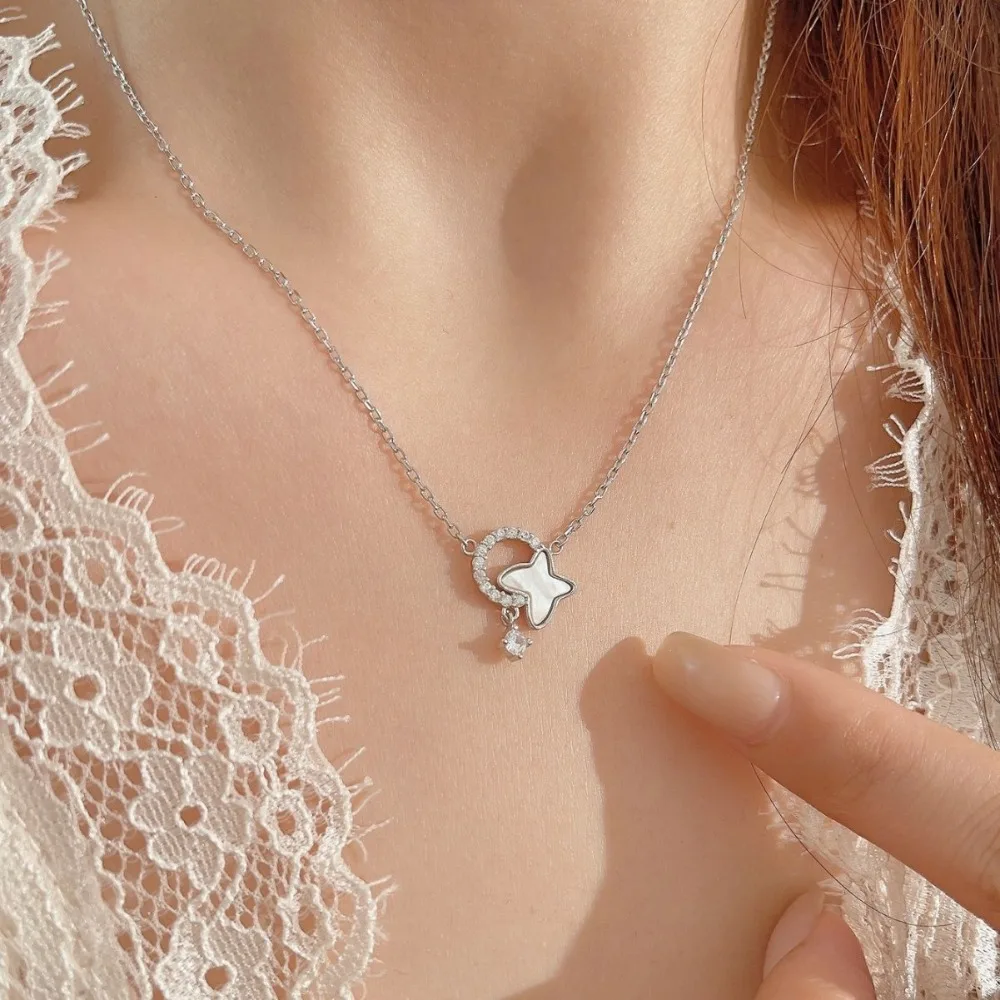 فراشة قلادة ضوء فاخر قسط تصميم المجوهرات سلسلة الترقوة الأزياء قلادة فريتيلاري