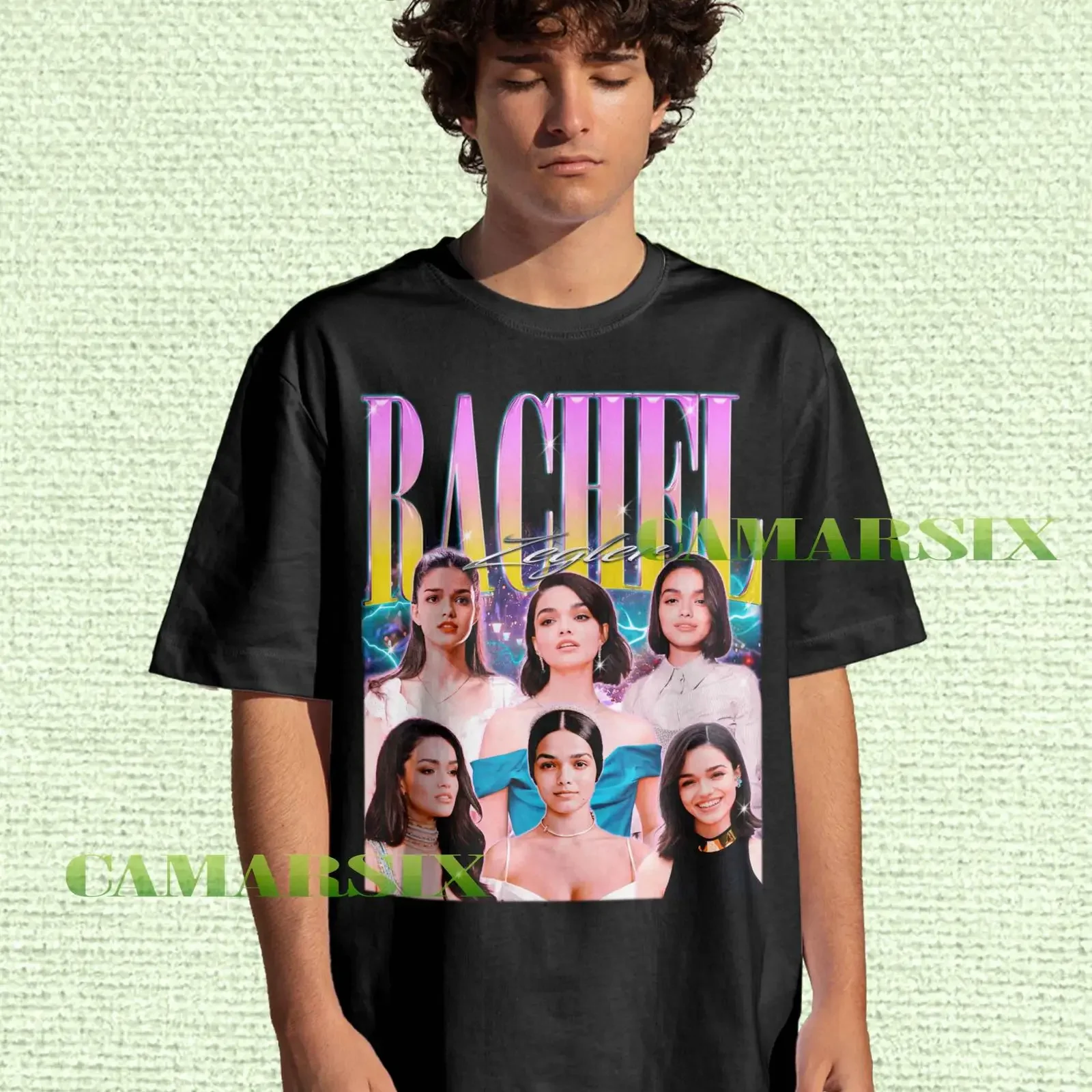 Vintage Rachel Zegler Homage T shirt 90s Retro Fans Casual  vintage Washed homme Slightly Soft streetwear graphic Stretched
