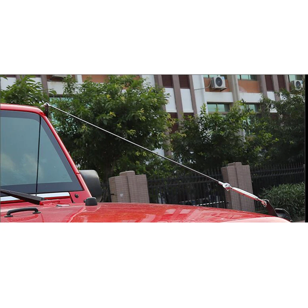 High Quality Limb Riser Kit Steel Rope Black Car Parts Accessory for Windshield Safety 1997-2018 TJ LJ JK