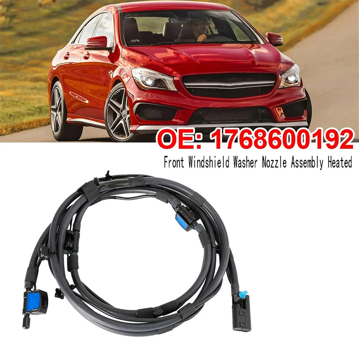 

For1768600192 Front Windshield Washer Nozzle Assembly Heated for Mercedes-Benz CLA250 CLA45 AMG W176 C117 W117 1768601392