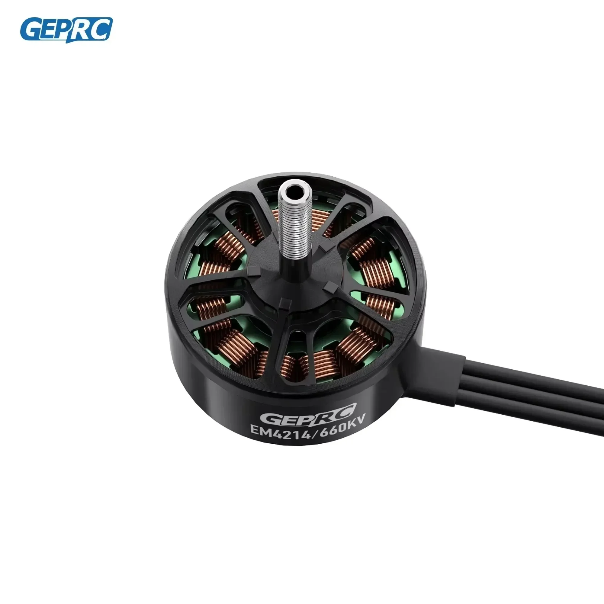 GEPRC EM4214 660KV 모터 80A-100A 브러시리스 25.2V 블랙 모터 12-14인치 장거리 FPV 레이싱드론 멀티콥터 RC 도구용