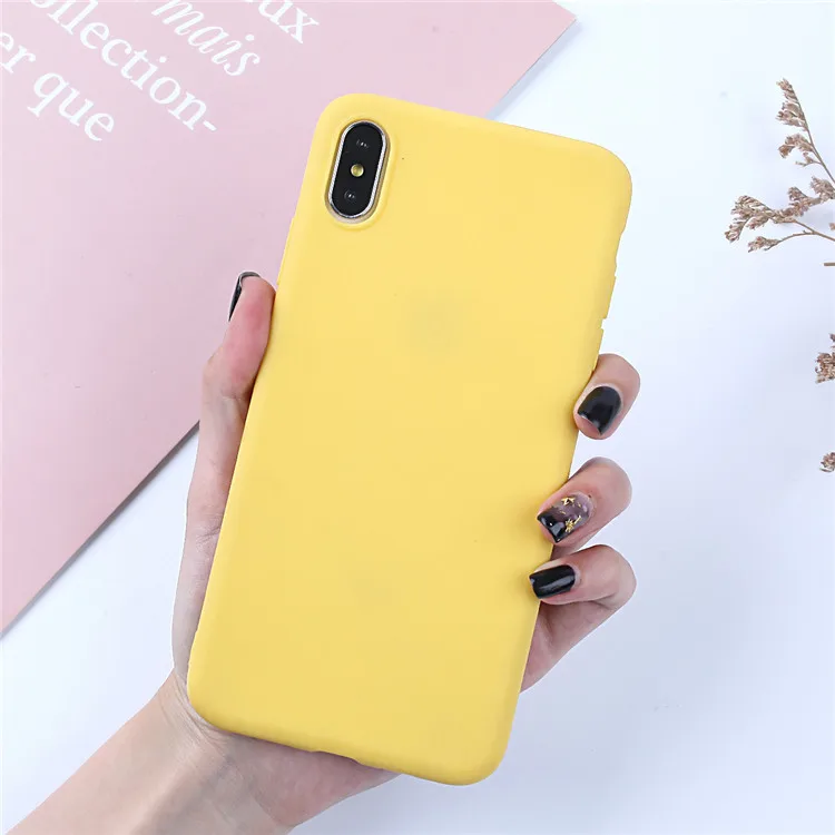 Luxuriöse weiche Rückseite, matte Farbe, Abdeckung für iPhone X XR XS Max, Handyhülle für iPhone 10, XR Xs Max, Silikon-Rückseite – Detail 8