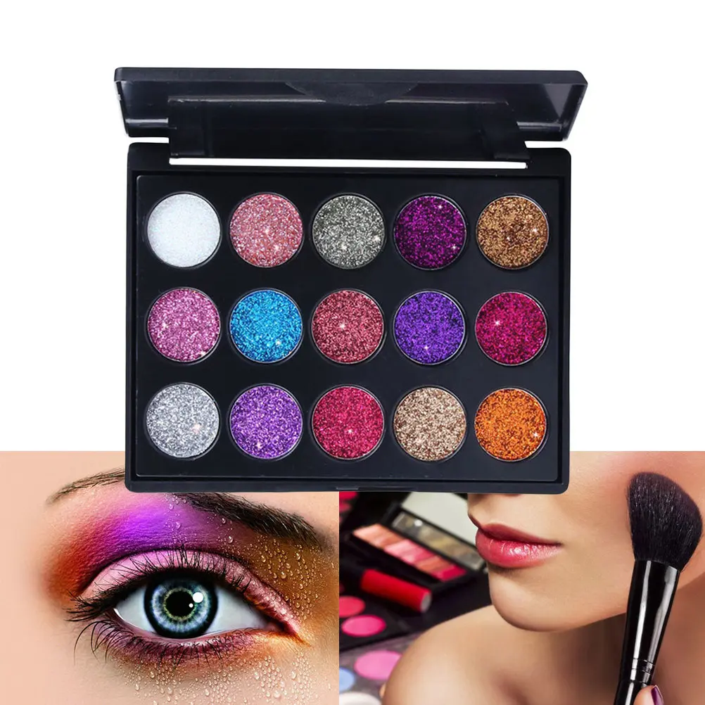 15 Colors Eye Shadow Palette Matte Pearly Smooth Texture Long Lasting Cosmetics Makeup Palette Suitable for Any Skin Tone