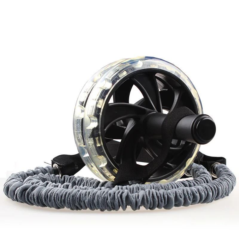 2pcs Roller Resistance Rope Multifunctional Fitness Pull Rope With Elastic Bands For Exercise, Anti-Break Training Accessory For