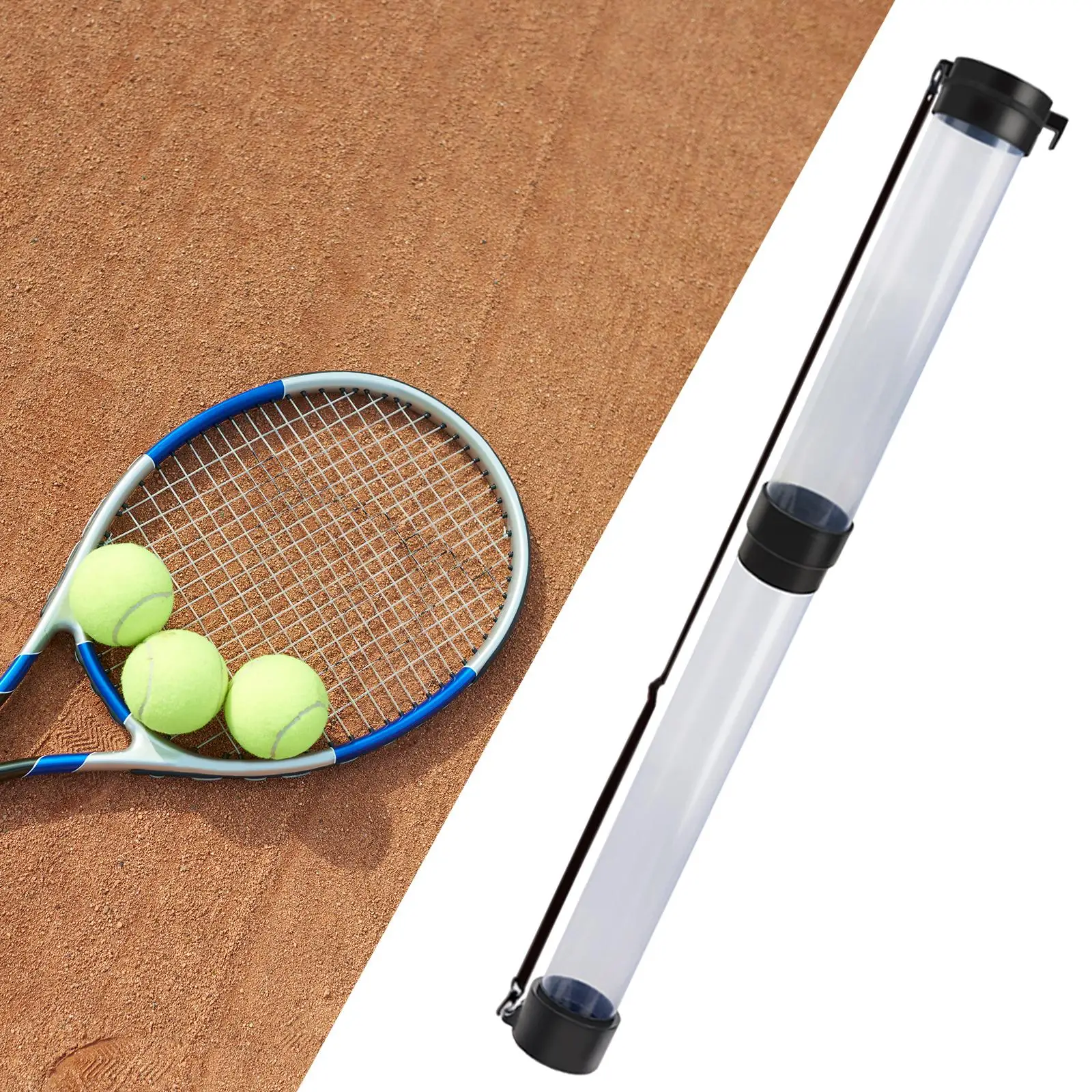 Tennis Ball Picker Upper Retractable Transparent Tennis Ball Pickup Tool