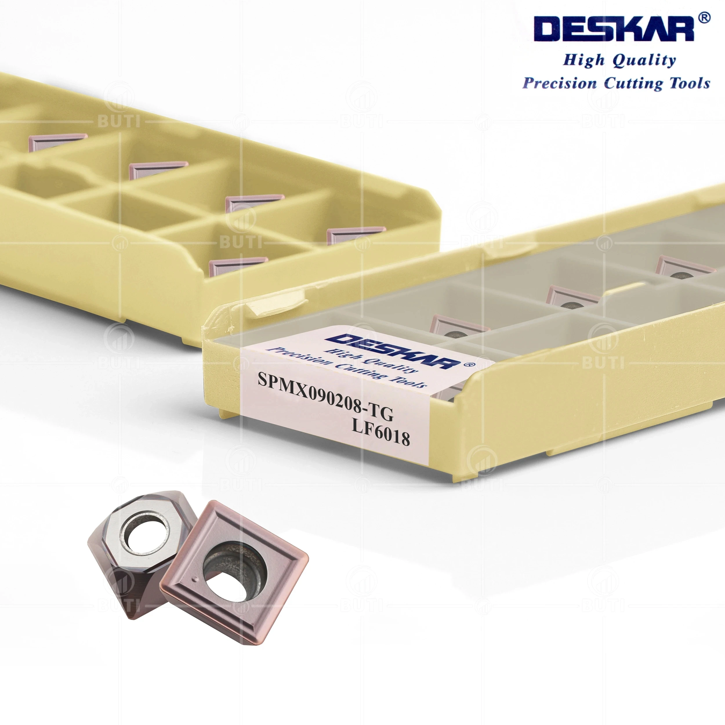 Imagem -05 - Deskar-spmx Torno Lâminas de Corte Suporte Branco Cnc Chanfro Turning Tool Sets 10d10d100l1t 12d12d120l1t 16d16d120l1t 100 Original