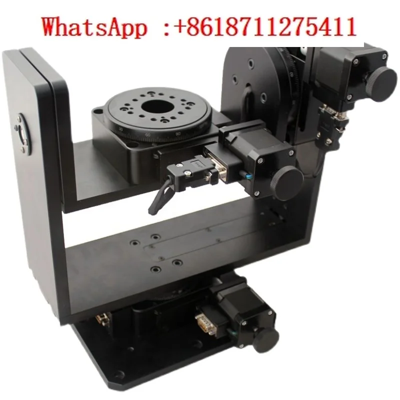 NT302WRA100M precision electric 3D rotating table, optical angle positioning table, radar testing tilt angle workbench