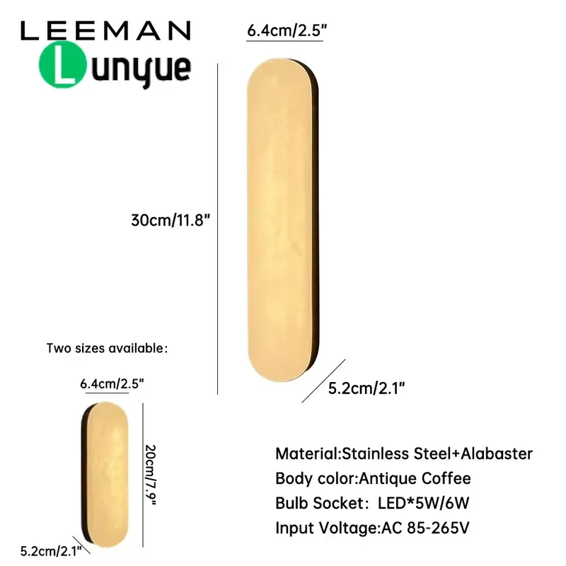 Luxury Modern LED Bedroom Background Wall Lamp Alabaster Finish Contemporary Home Decor Lighting Fixture Elegant Interior