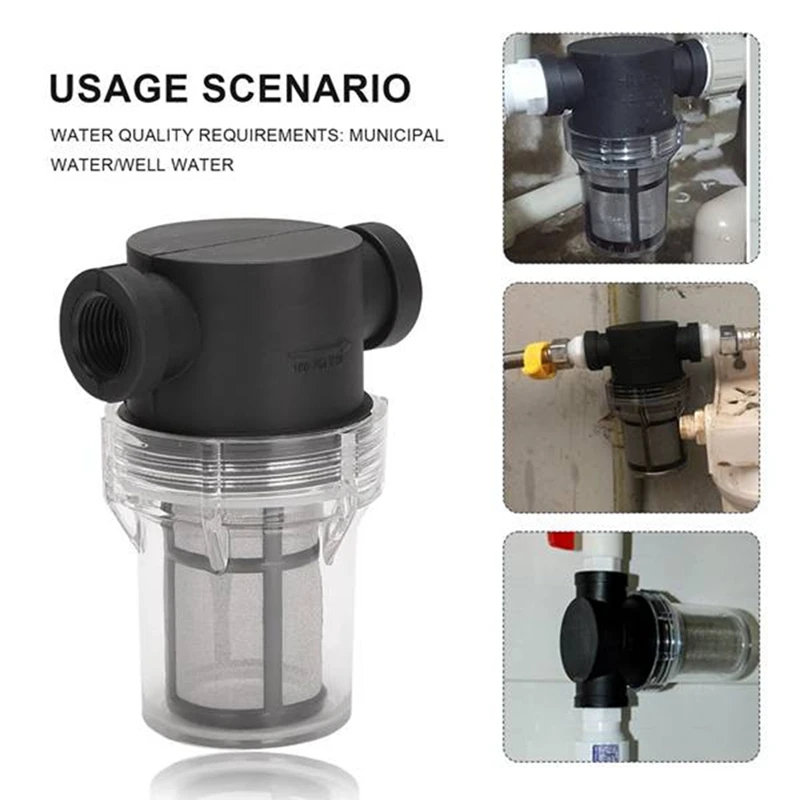 Tuinvijver Inline Mesh Zeef Waterpomp Filter Irrigatie High Flow Pijpleiding Filter, Tuinpijp Voorfilter