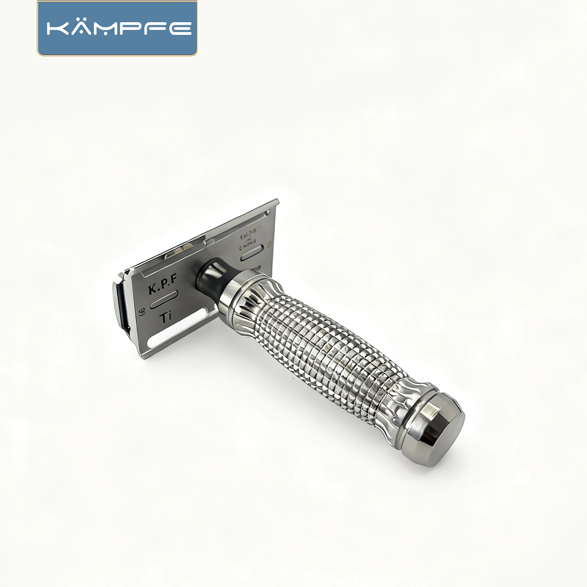 KAMPFE Stainless Steel Double-Edged Safety Razor CNC Milling Men's Travel-Friendly Manual Shaver wet shave