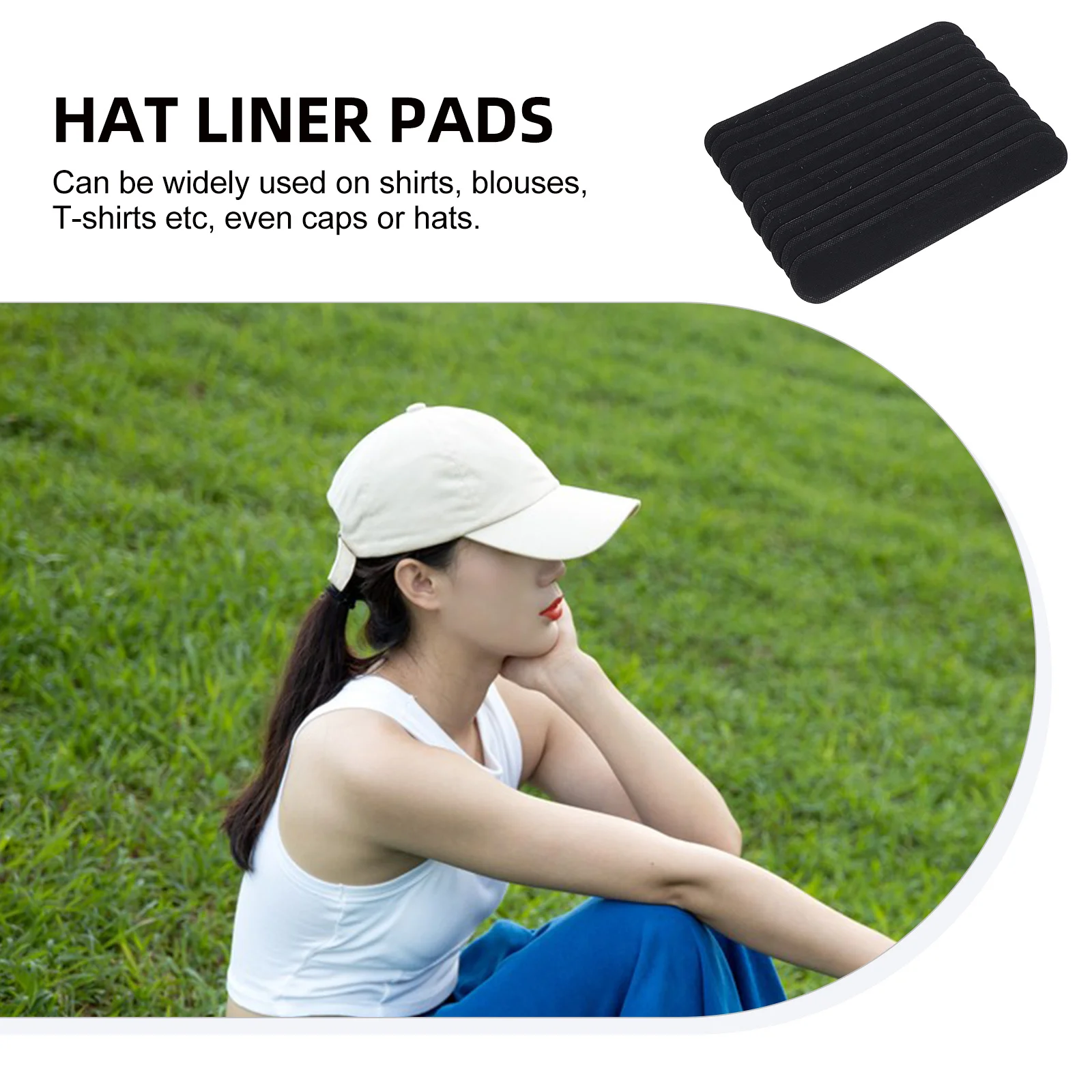 30 قطعة منصات بقع العرق وسادة قبعة غير مرئية لاصق ماصة العصابة للقبعات تي شيرت البلوزات قابلة لإعادة الاستخدام مريحة الأسود #6