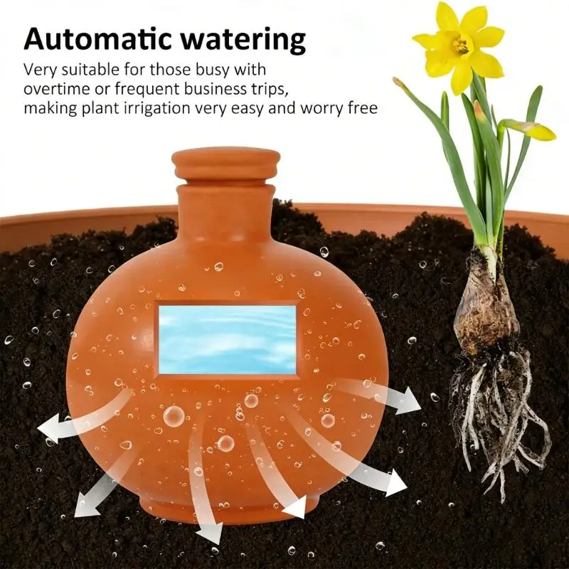 Effective Automated Flower Container Crafted From Durable Quality Terracotta D2RD
