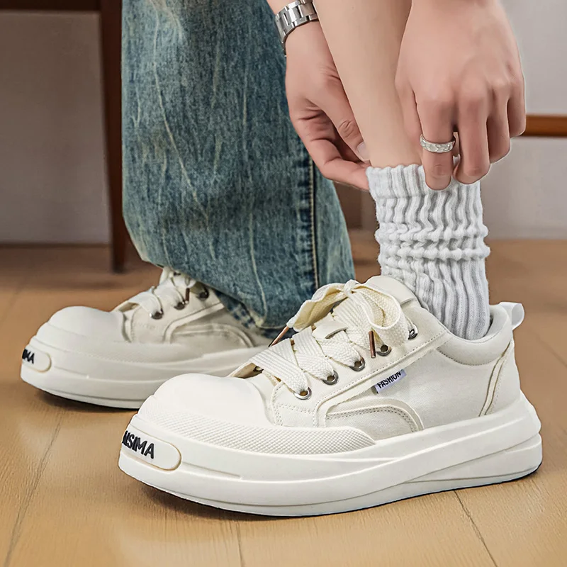 Anti-abrasion Men Sports Sneakers Durable Light Wearproof Trendy Matching Style Soft Cushion Daily Walking Outdoor Footwear
