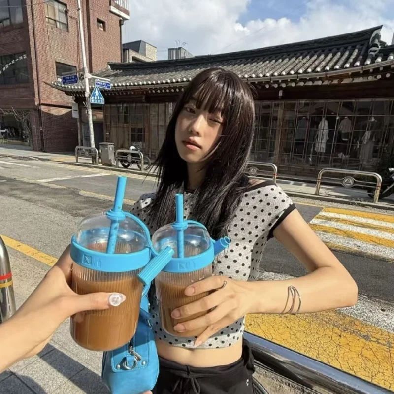 Coffee Cups With Lids Reusable Tumbler With Straw And Straw Cold Drink Tumbler For Women Men  For Home Cup Straws For Drinks view 5
