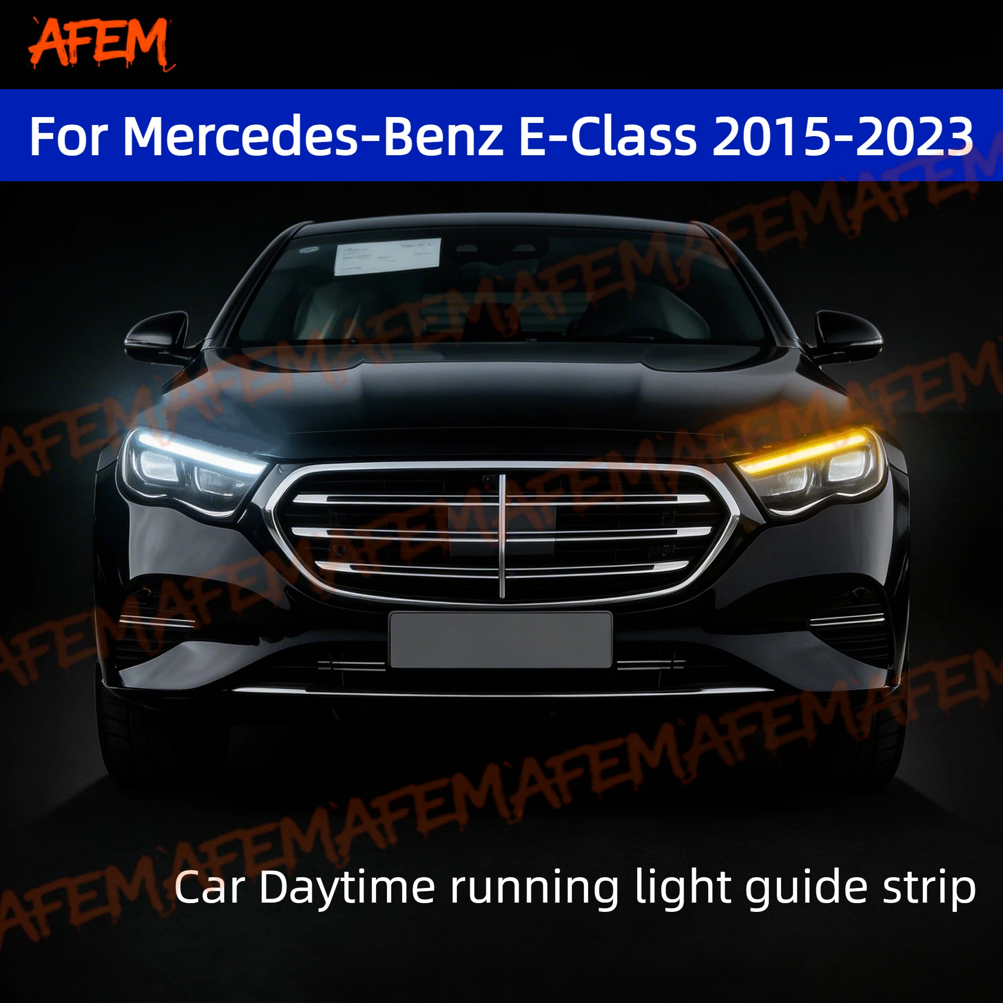 For Mercedes-Benz E-Class 15-23Daytime Running Light Guide Strip Auto LED Daytime Running light Flexible Decorative Ambient Lamp