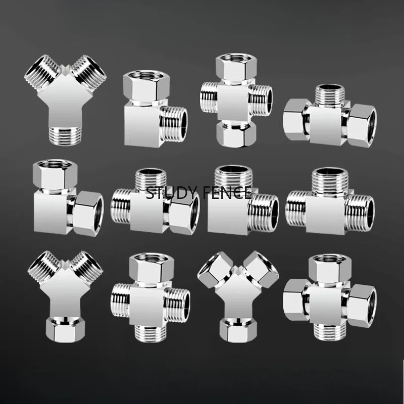 1pc 4-point Straight/three-way/four-way Flexible Connector Pipeline Water Distribution Joint Pipe Fittings Hardware Accessories