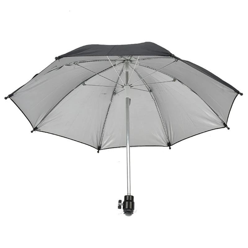 Parapluie réglable à 360 degrés, support protection contre pluie pour diffusion en direct