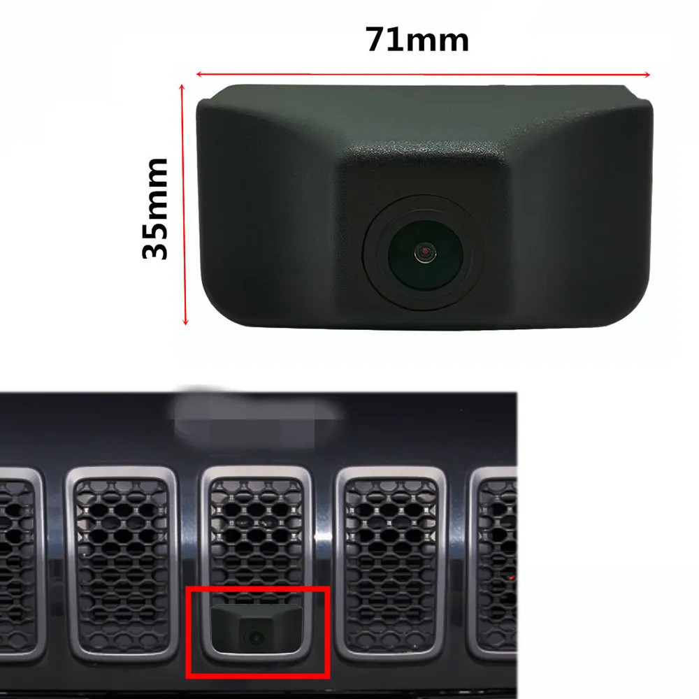 

YIFOUM CCD Car Front View Parking Night Vision Positive Waterproof Logo Camera For Jeep Cherokee 2015 2016 2017 2018 2019 2021