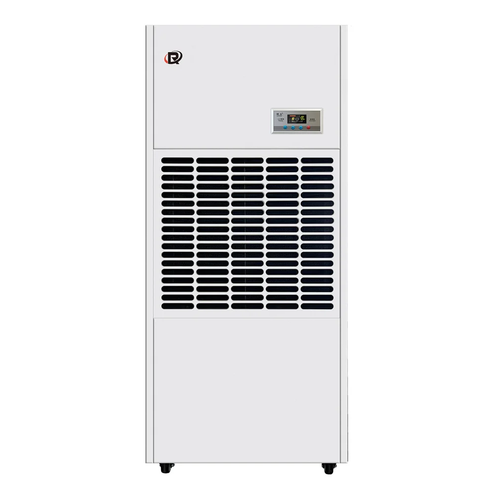 

240L Industrial Dehumidifier 380V 50/60Hz Heavy Duty Portable with Wheels R410A for Factory Warehouse