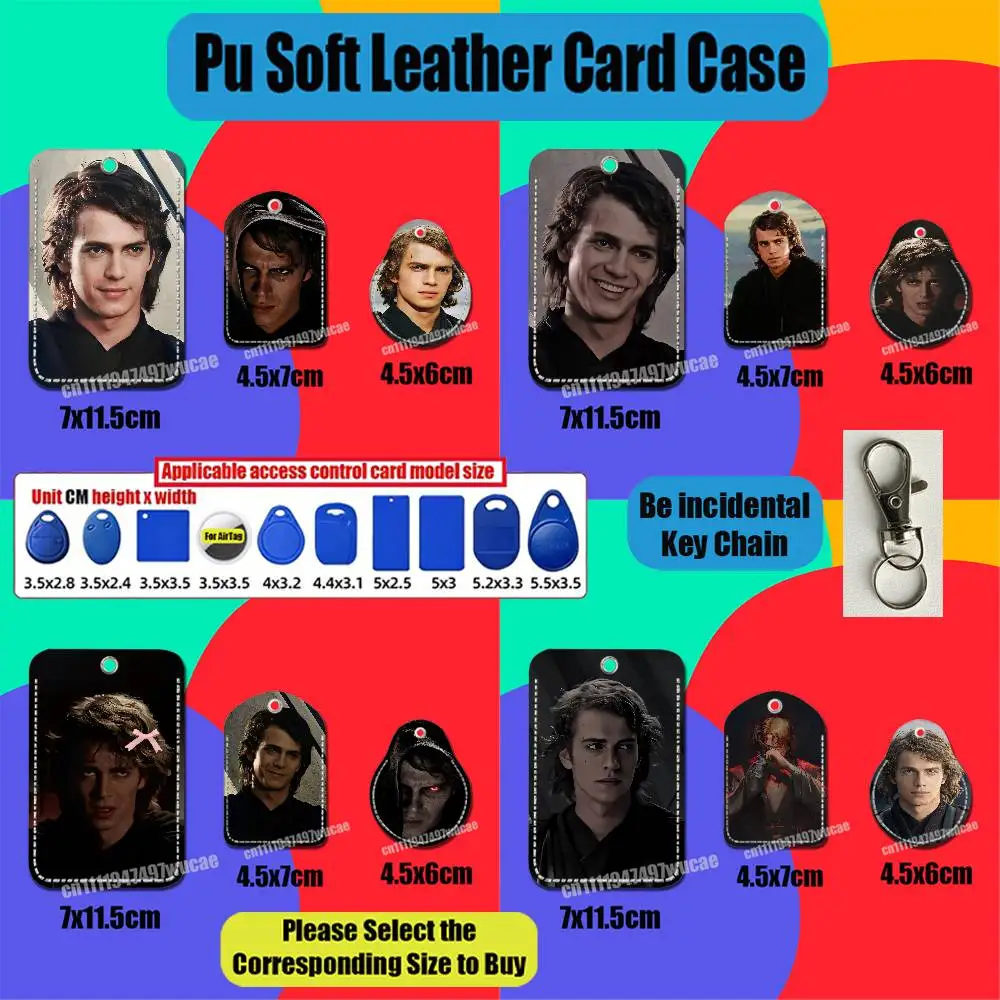 For A-Anakin S-Skywalker For AirTag Case Card Holder Sleeve ID Credit Bank Access Badge For Air Tag Case Shell