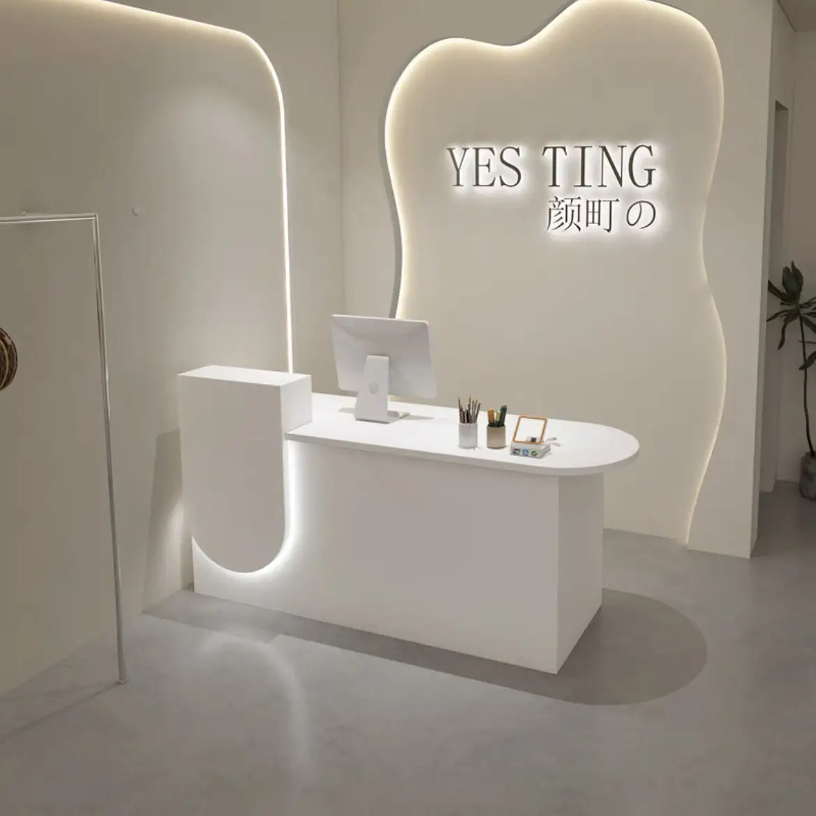 

Bar checkout page Clothing store Reception desk Office front desk Beauty salon Dessert shop Counter table