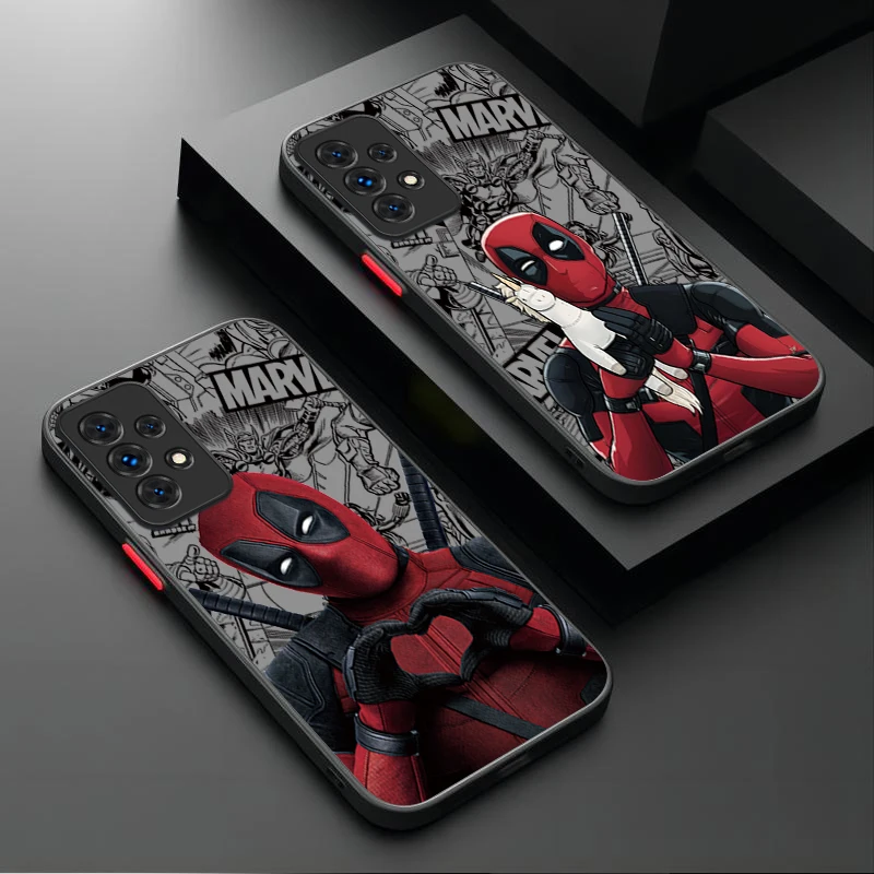 Marvel Deadpool Phone Case For Samsung Galaxy A54 A34 A24 A14 A13 A33 A53 A73 A23 A05 A05S A72 A52 A52S A32 A22 A12 A31 A51 A71