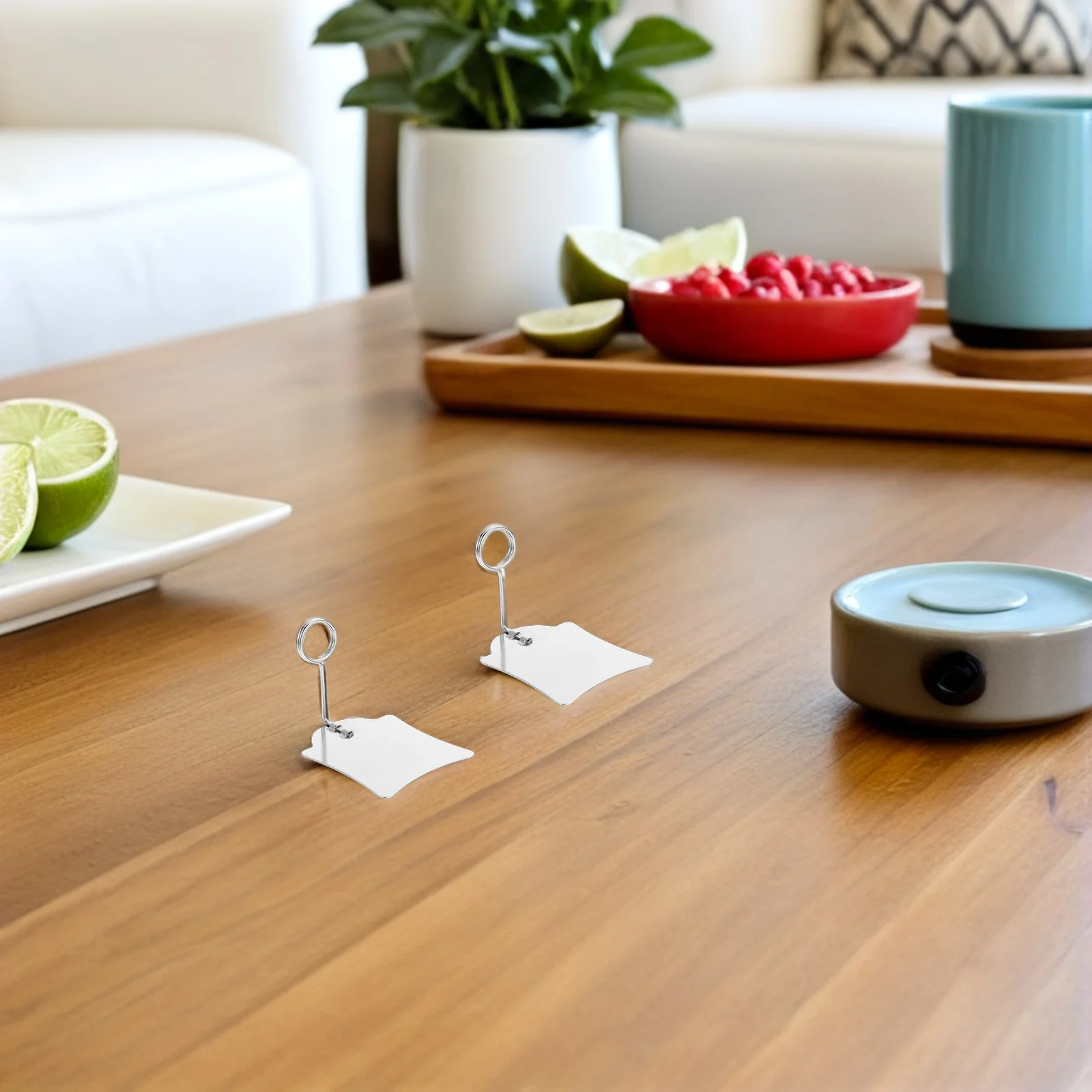 

5pcs Price Tag Holder Metal Bakery Label Holder Supermarket Clips Reusable Clamp Display Stand For Grocery Sign