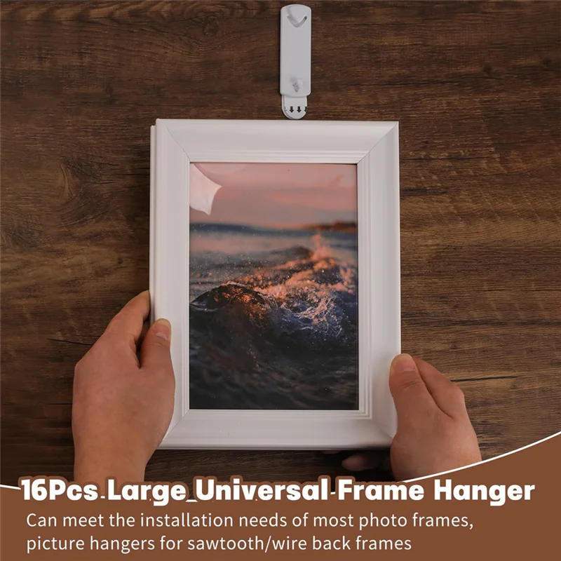 

【Ценная цена!】18 упаковок пилообразных вешалок для картин со съемными клейкими полосками - подвесные картины на стене без гвоздей