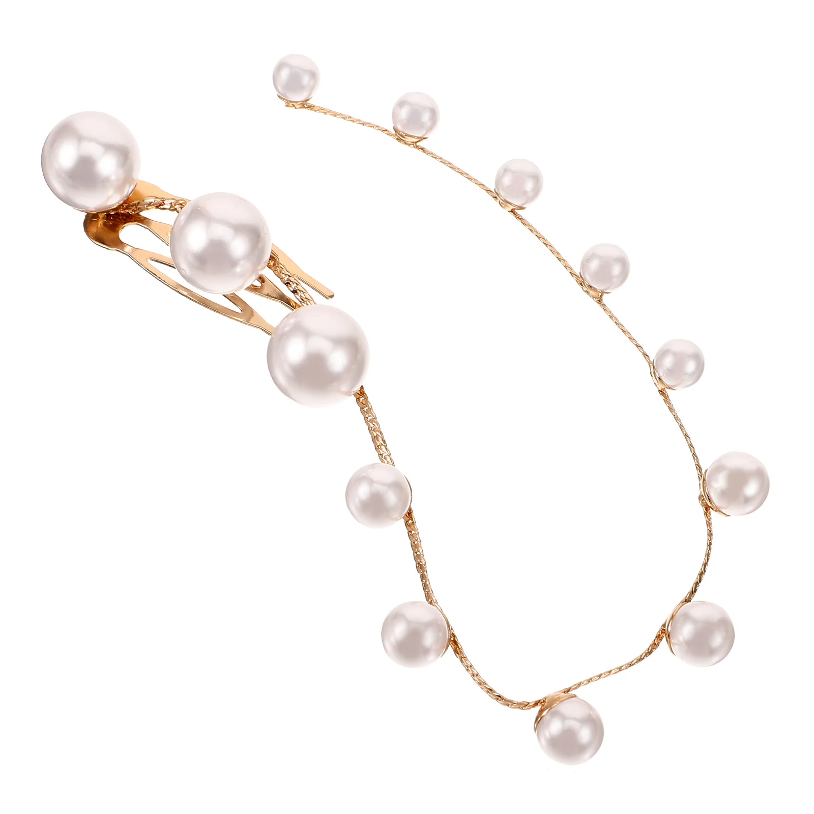 

Pearl Chain for Women Braids Jewelry Resin Accessories Decorative Clips Hair Strings Braided Accessories Lightweight Comfortable