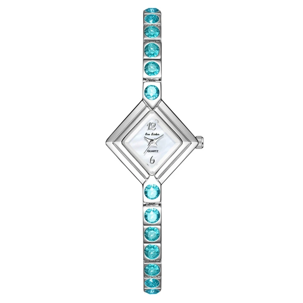 BS Bee Sister lumière luxe tempérament femme montre coloré diamant mode décontracté élégant Quartz chaîne femmes montre-bracelet nouveau