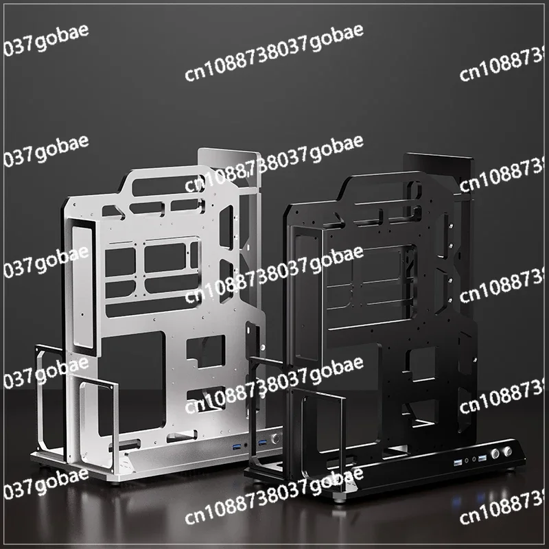 Simplicity Handheld ATX Power Stand Aluminum Alloy Metal ATX Open Case Water Cooled, Suitable for Desktop Computers
