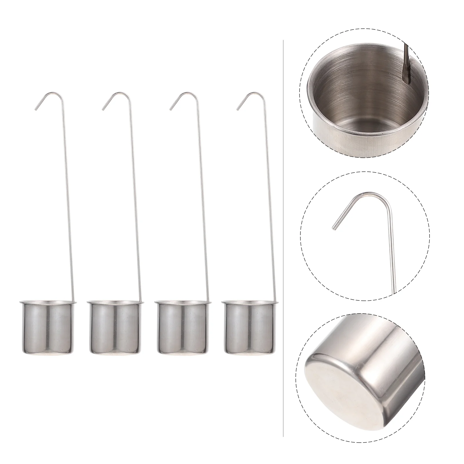 

Stainless Steel Measurer Filter Sauce Long Spoon Scoop Ladle Oil Kitchen Gadget