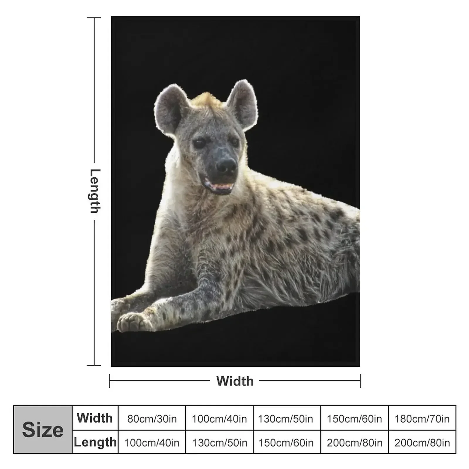 Hyena in Kenya / Africa Throw Blanket Luxury Thicken Nap Multi-Purpose Personalized Gift Blankets