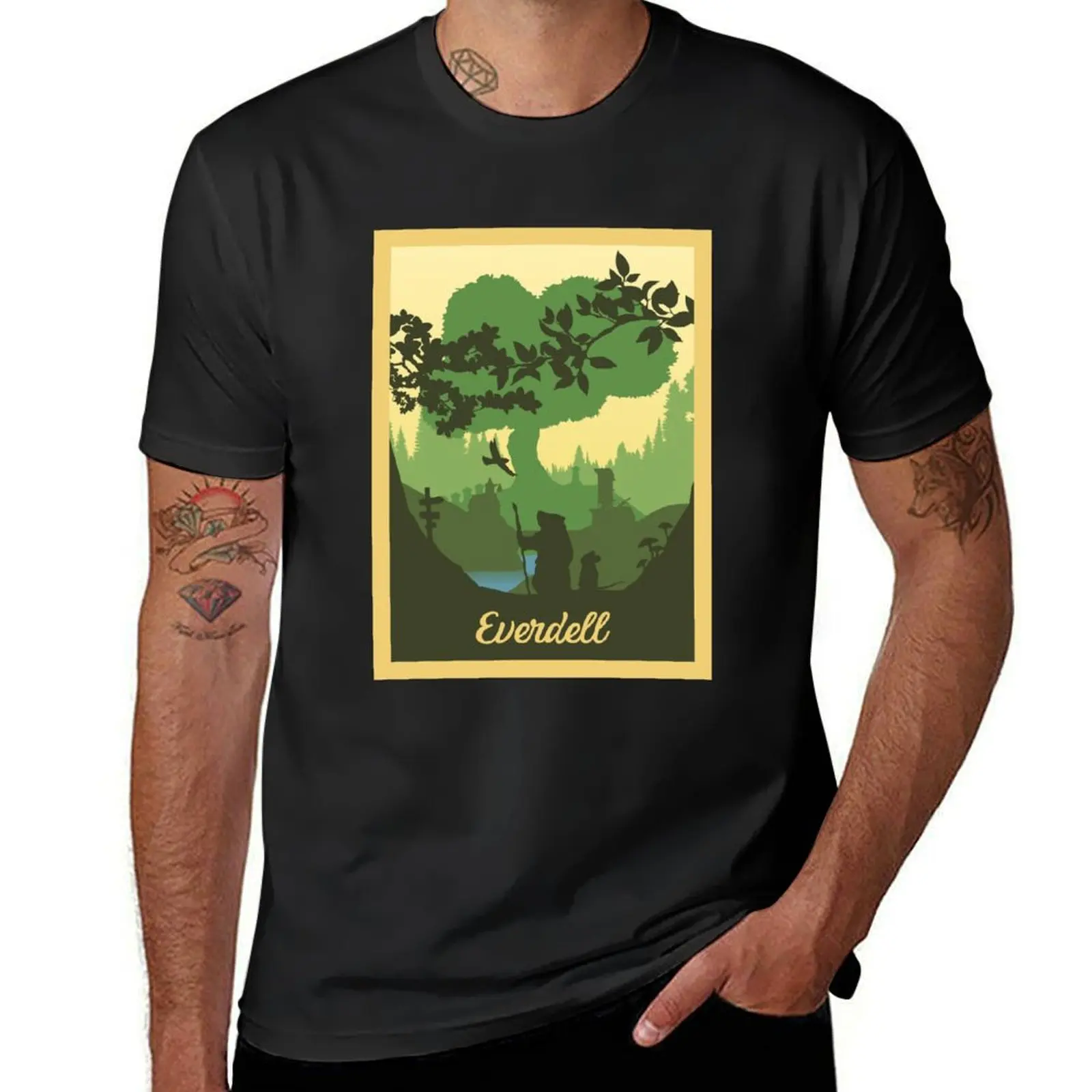 Everdell - Board Games - Minimalist Travel Poster Style - Board Game Art (Authorised) T-Shirt sweat mens funny t shirts