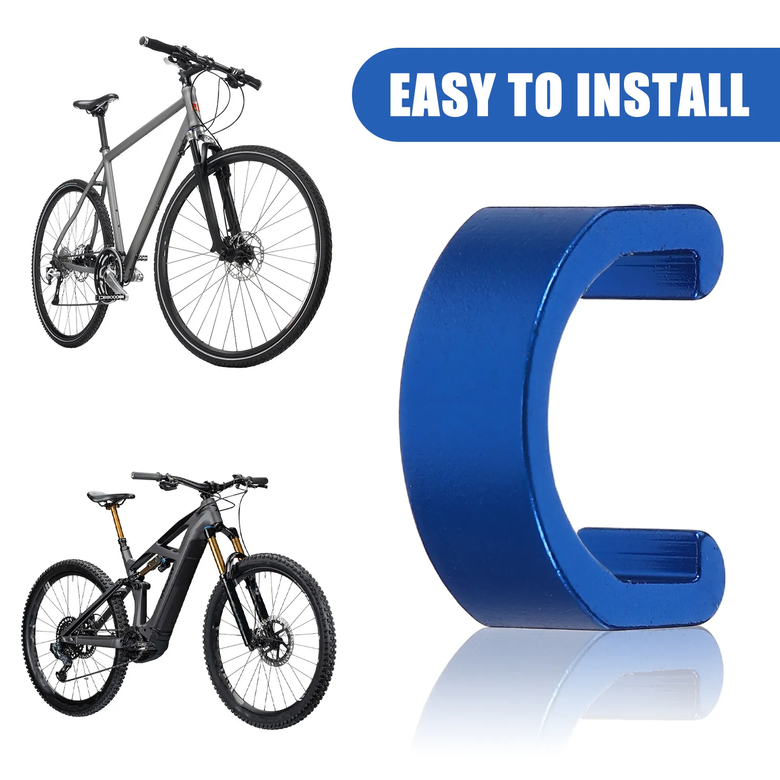 10Pcs U Shape Cable Clips Aluminum Alloy C Clip Buckles for Road Mountain Bike Brake Line Pipe Fixing Wire Clamp Bike Buckle