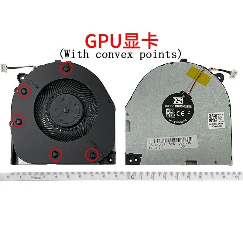 New Laptop VGA/GPU CPU Cooling Fans cooler for Lenovo Legion Y540 Y540-15 Y540-15irh GTX1660 TI EG75070S1-1C030-S9A 1C010 1C020