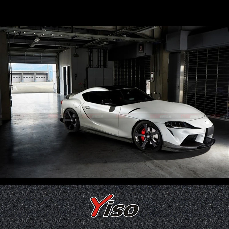 FOR TOYOTA SUPRA A90 Modified Carbon fiber 3D Design Front Lip Aerodynamic kit Front Spoiler