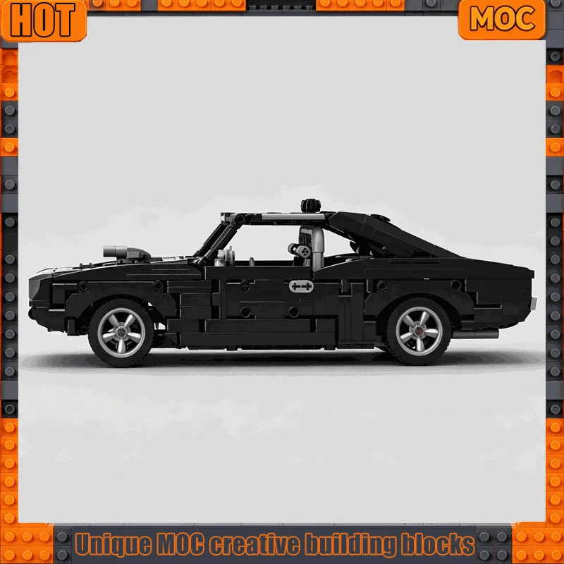 NEW 1121PCS Classic American Muscle Car Coupe Vintage Racing Model Custom Building Blocks DIY Assembly Display Collection Gift