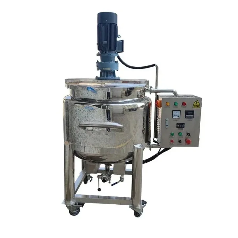 600L Stainless Steel Mixing Tank for Emulsions with Heating Function - Industrial Mixing Tank