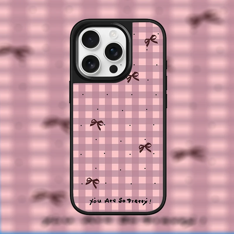 Ins You are so beautiful Hydrogel-Rückplatte, silberner Rand, stoßfeste Handyhülle für iPhone 17, 16, 15, 28 Pro Max