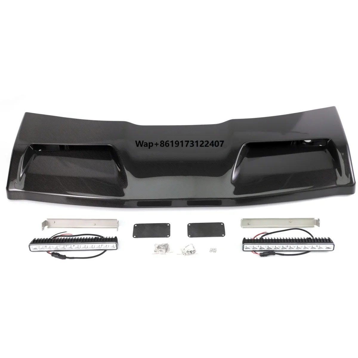 G Wagon W463A W464 Concave Style Roof Spoiler With Lights Dry Carbon Top Light Roof Light Exterior Front Lights Auto Parts