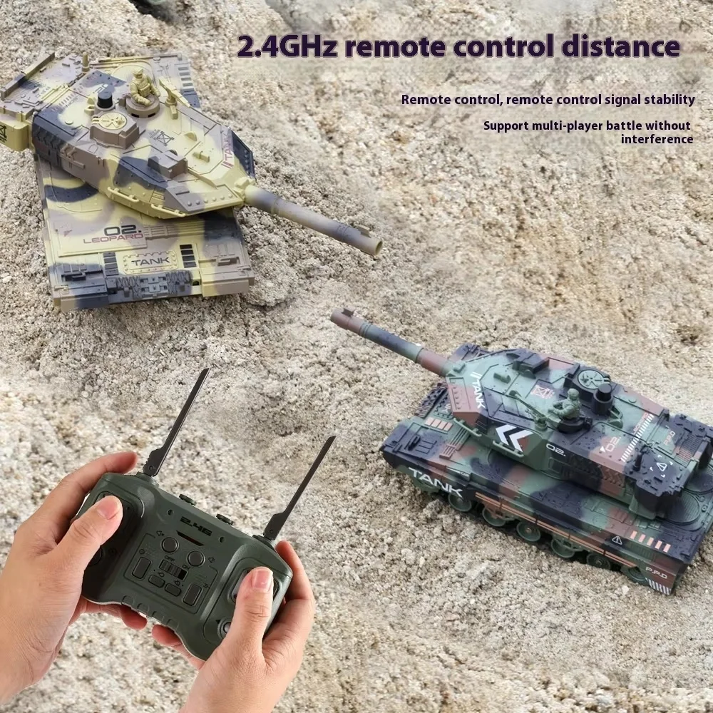 New 2.4g Remote-Controlled Tank Water Bomb Combat Armored Vehicle Model, Children'S Outdoor Parent-Child Interactive Fun Toy