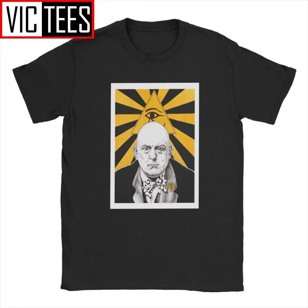 Aleister Crowley Tshirt for Men 100 Percent Cotton T-Shirt Magic Solomon Occult Magick Wicca Demon Pagan  Gift