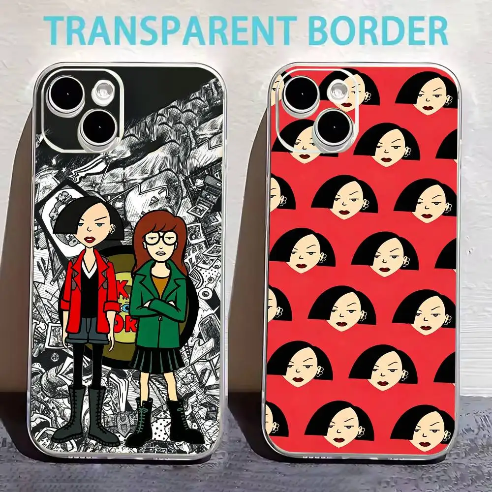 Крутой чехол для телефона Jane Lane Daria Morgendorffer для iPhone 17, 16, 15, 14, 13, 12, 11 Plus, Pro Max, мягкий прозрачный чехол.